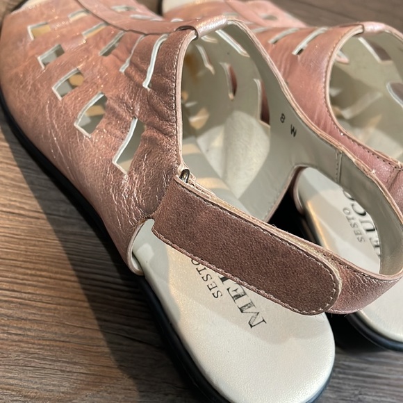 Sesto Meucci Pink Metallic Women’s Sandals - Picture 5 of 5